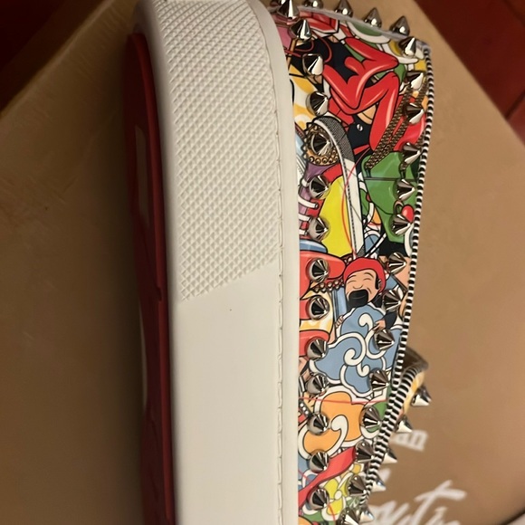 Chrisitan Louboutin super pik boat flat low top slip size 36.5 - Picture 2 of 7